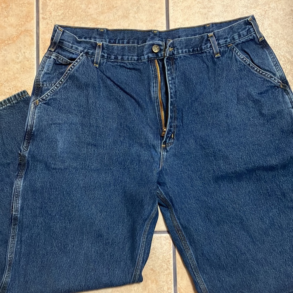 CARHARTT ORIGINAL DUNGAREE FIT 100% COTTON MENS 40x32 EXCELLENT CONDITION - Picture 5 of 6